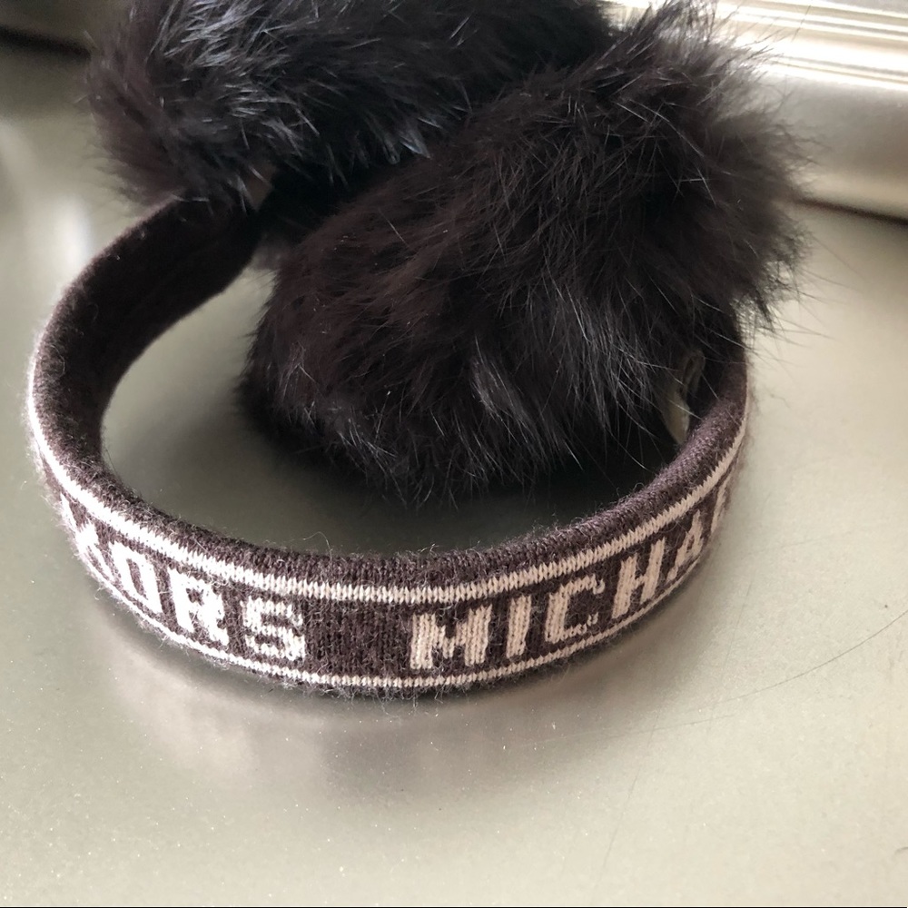 Micheal Kors rabbit fur ear muffs